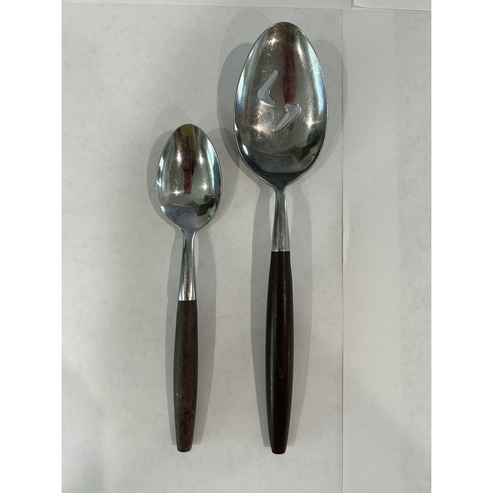 2 PCS‎ Supreme Cutlery Stainless Japan Spoon Wood Wooden Serving Spoon, Teaspoon
